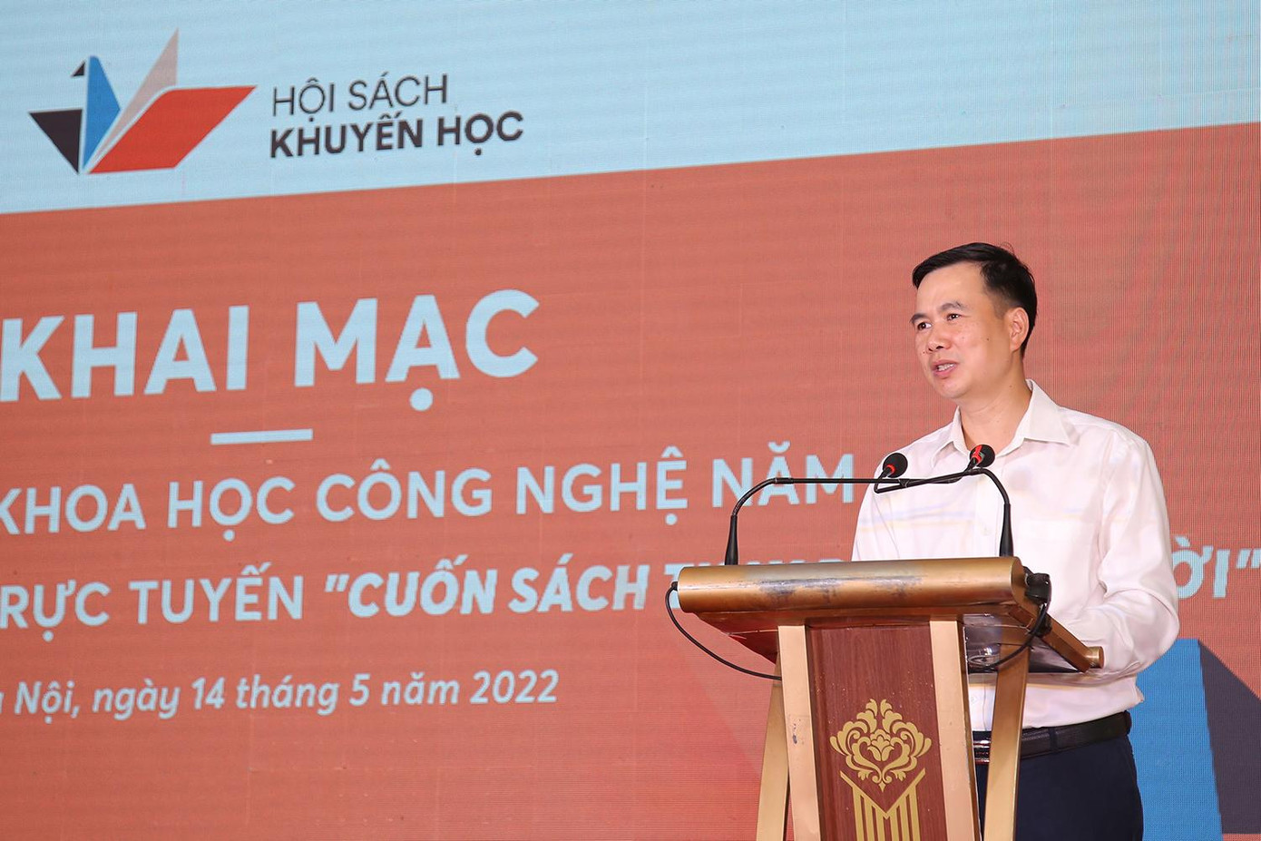 Ông Bùi Thế Duy, Ủy viên Dự khuyết BCH T.Ư Đảng, Thứ trưởng Bộ Khoa học và Công nghệ phát biểu khai mạc.