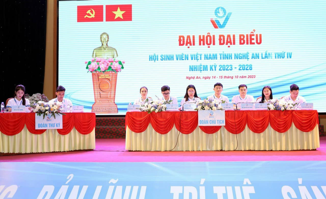 Đại hội Đại biểu Hội Sinh viên tỉnh Nghệ An diễn ra trong 2 ngày 14 - 15/10.