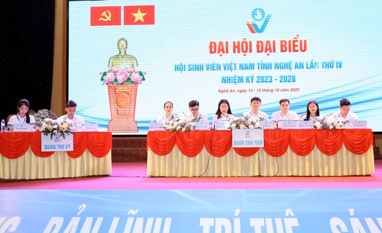 Đại hội Đại biểu Hội Sinh viên tỉnh Nghệ An diễn ra trong 2 ngày 14 - 15/10.