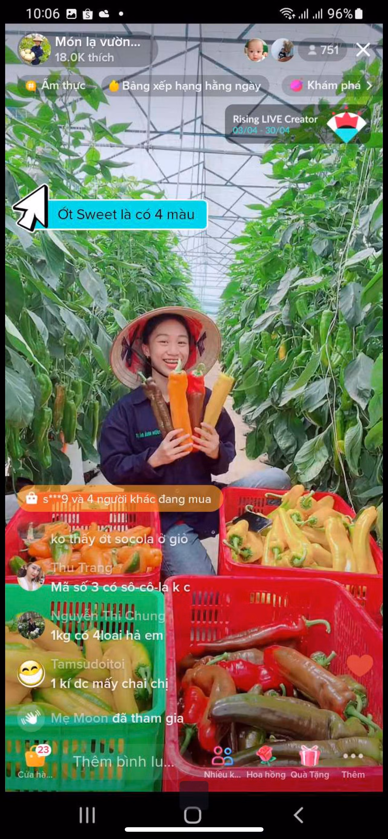 Nguyễn Thị Tường Thảo trên gian hàng online.