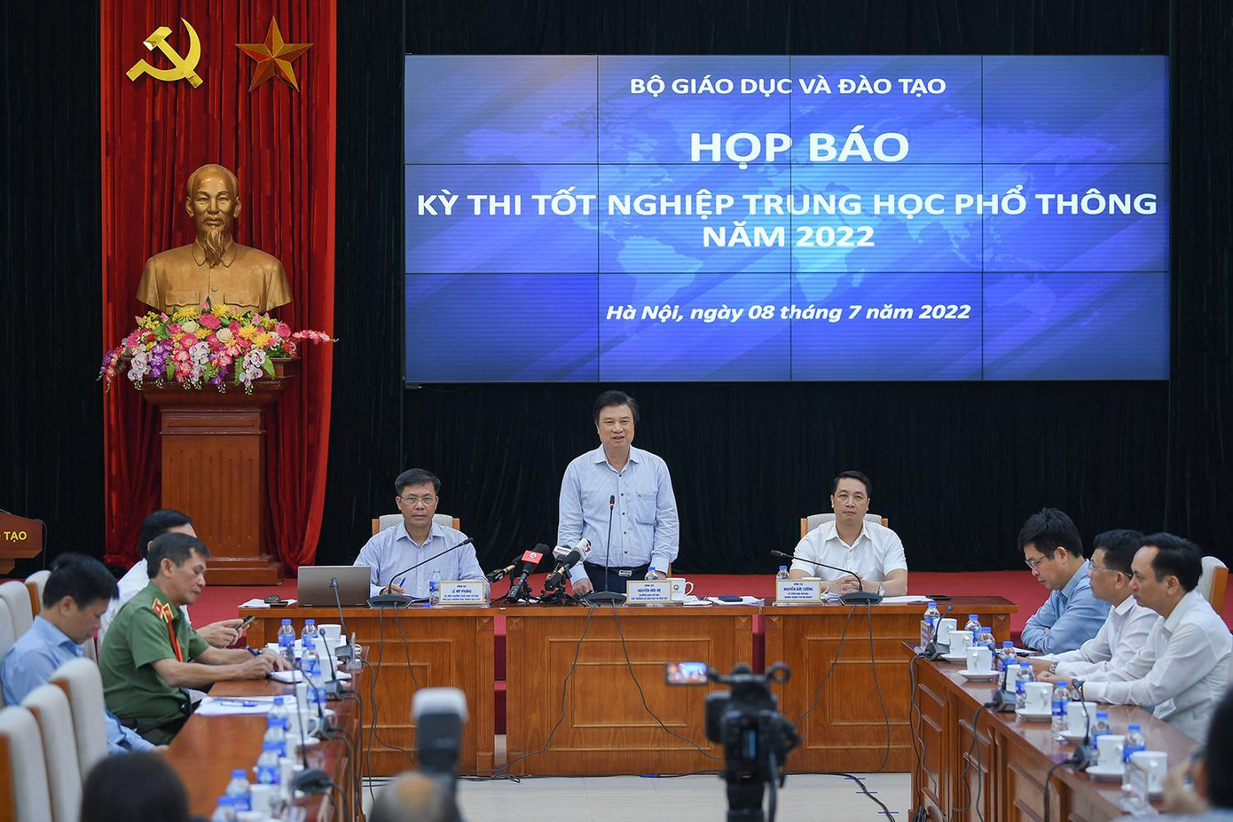 Bộ GD - ĐT đã tổ chức Họp báo thông tin nhanh về Kỳ thi tốt nghiệp THPT năm 2022.