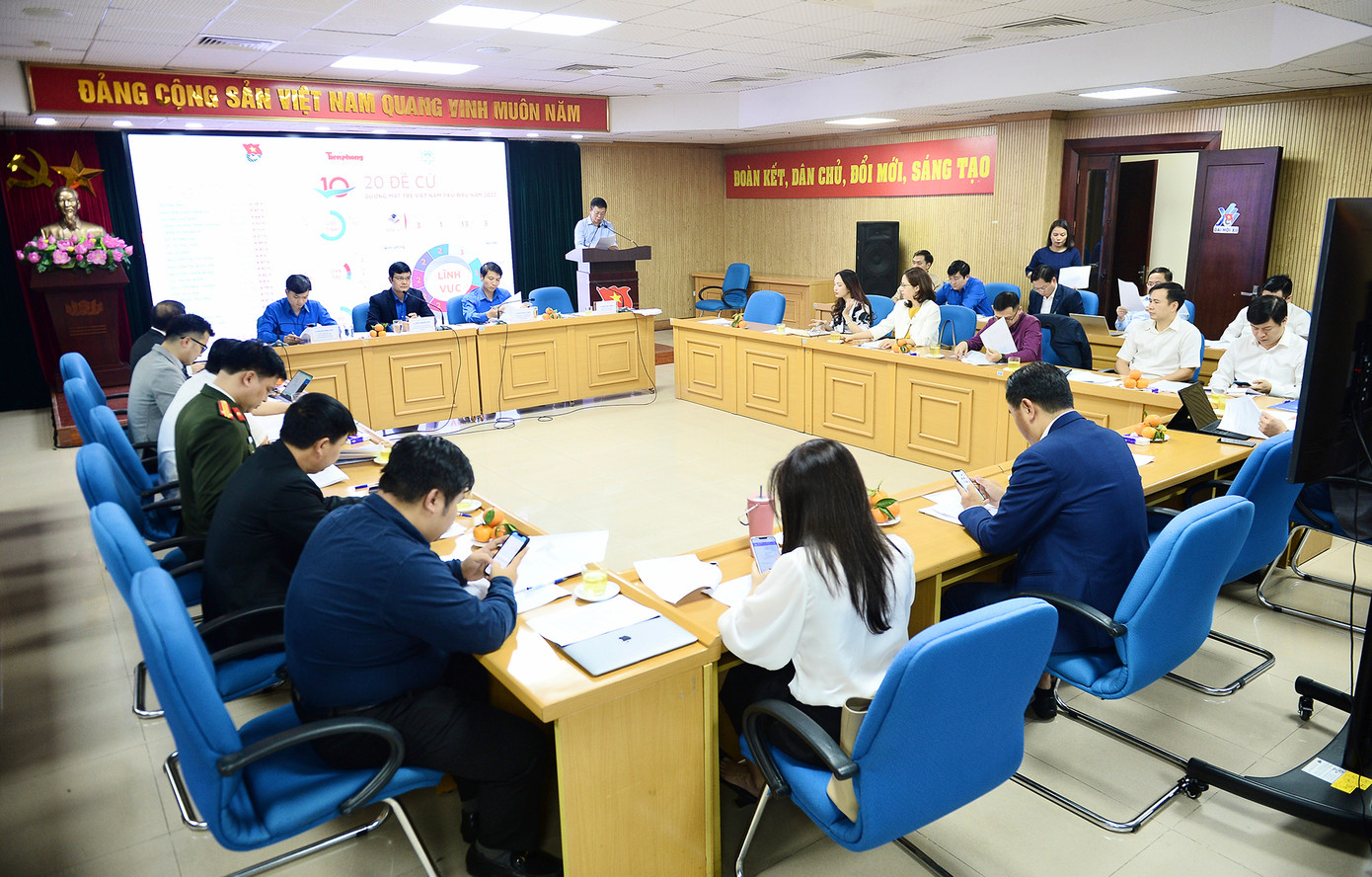 Hội đồng xét chọn Giải thưởng Gương mặt trẻ Việt Nam tiêu biểu 2022.