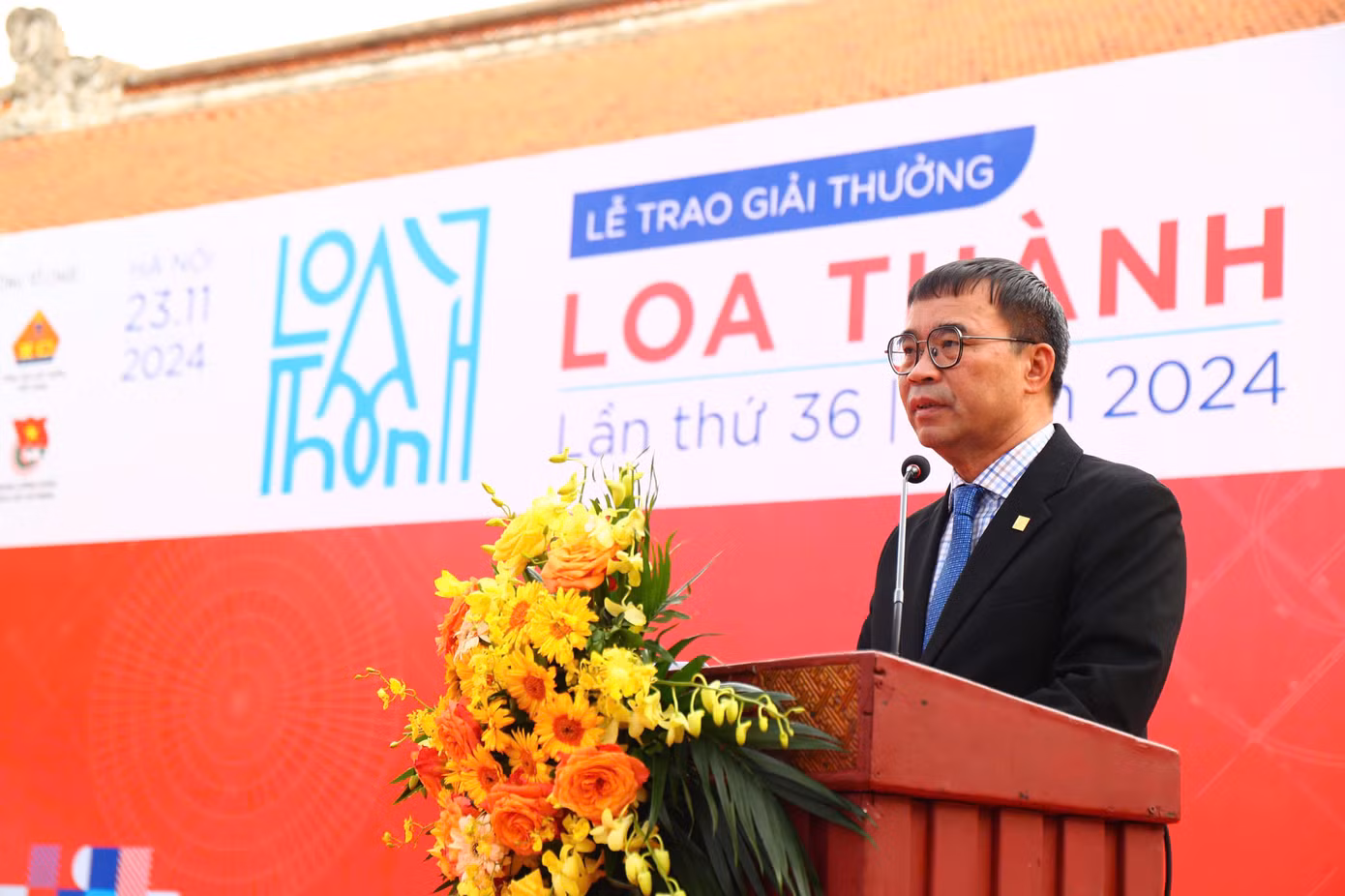 TS. KTS Phan Đăng Sơn - Chủ tịch Hội Kiến trúc sư Việt Nam phát biểu tại Lễ trao giải.