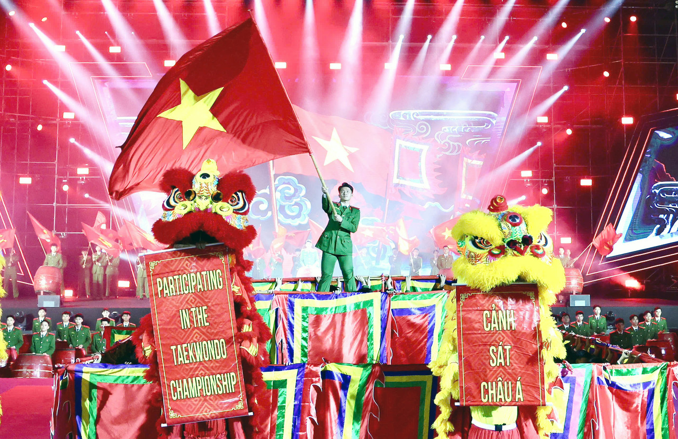 Lễ khai mạc để lại dấu ấn đậm nét về tinh thần đoàn kết quốc tế. Lễ khai mạc để lại dấu ấn đậm nét về tinh thần đoàn kết quốc tế.