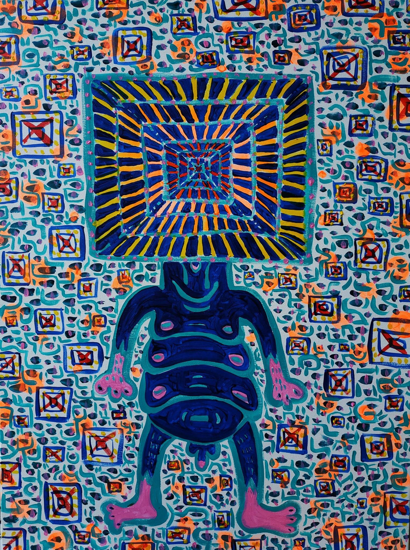 Những gam màu nổi bật được thể hiện qua từng bức vẽ. Nguồn: Fanpage Cổ Động Những gam màu nổi bật được thể hiện qua từng bức vẽ. Nguồn: Fanpage Cổ Động