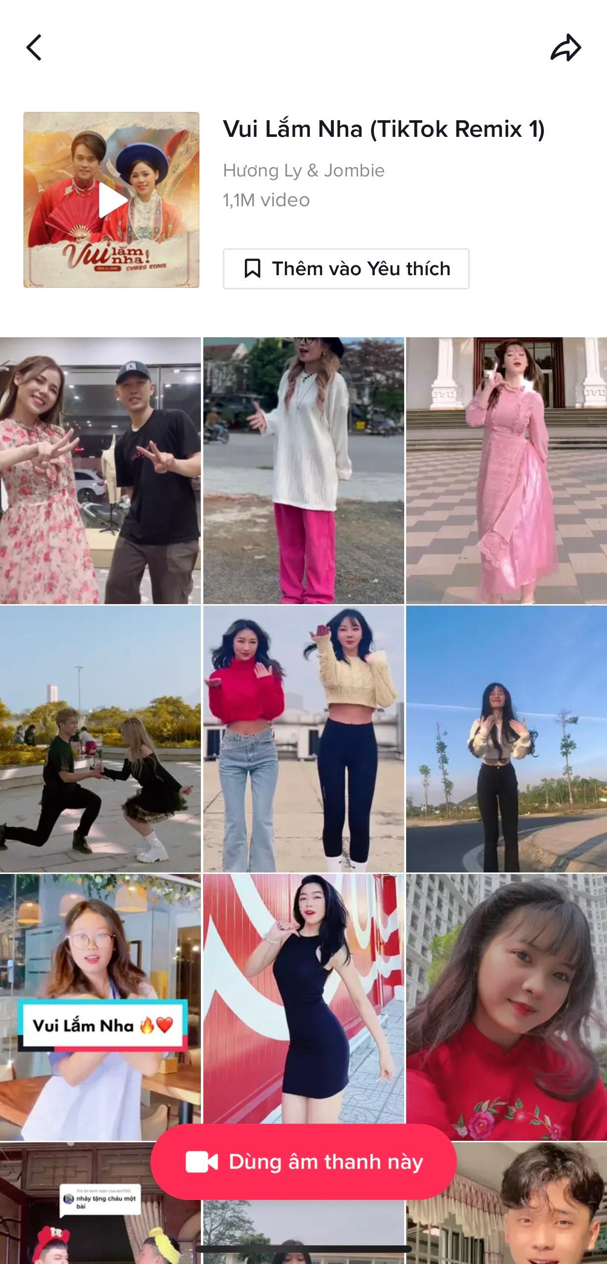 Với giai điệu remix sôi động, thật không bất ngờ khi &quot;Vui Lắm Nha&quot; thu hút sự tham gia của nhiều nhà sáng tạo nội dung TikTok.