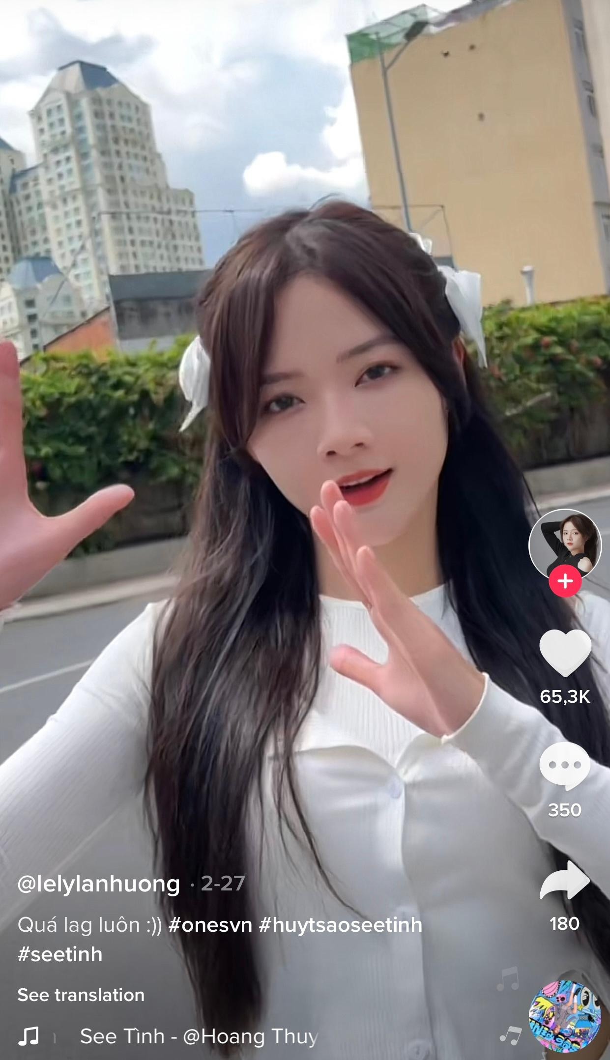 Có ai đang ngồi nhẩm lời bài hát See Tình không nè? Nguồn: @lelylanhuong