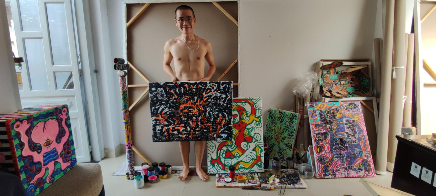 Tèo Phạm và những đứa con tinh thần "Còn lại gì phía sau trực tràng". Nguồn: Fanpage Cổ Động Tèo Phạm và những đứa con tinh thần "Còn lại gì phía sau trực tràng". Nguồn: Fanpage Cổ Động