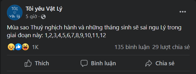 Đừng trách mình chưa học bài kĩ, trách do đến mùa sao Thủy chệch nhịp thôi! Nguồn: Tôi yêu Vật Lý Đừng trách mình chưa học bài kĩ, trách do đến mùa sao Thủy chệch nhịp thôi! Nguồn: Tôi yêu Vật Lý