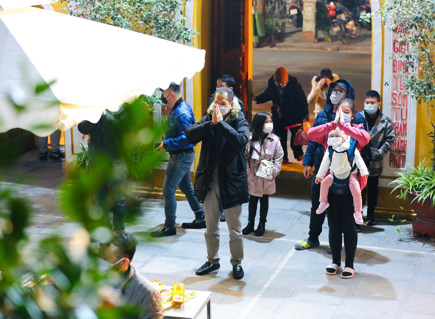 Các gia đình đều tuân thủ 5K, đeo khẩu trang và đảm bảo các điều kiện an toàn phòng, chống dịch COVID-19.