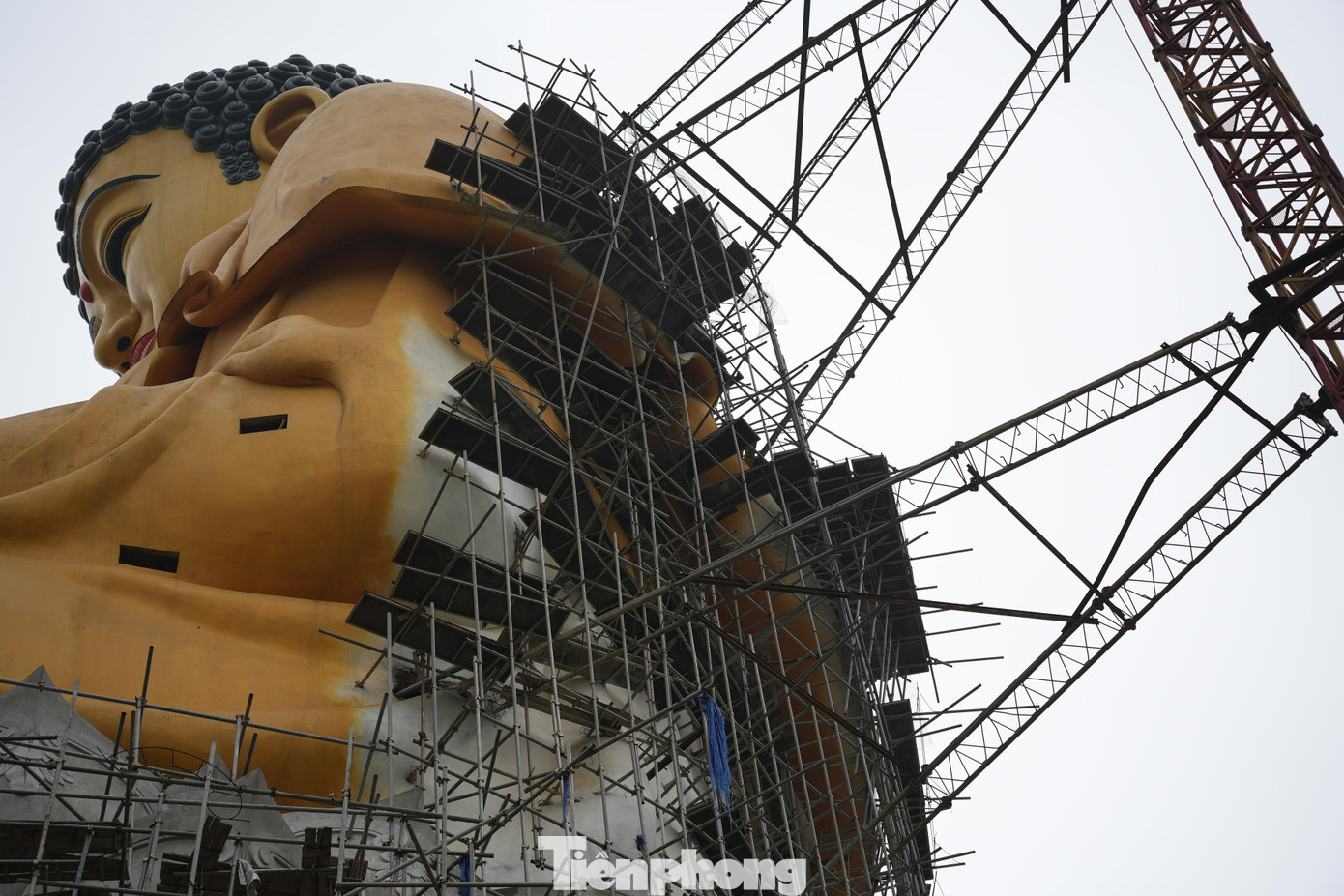 Đại diện phòng Truyền thông chùa Khai Nguyên, xã Sơn Đông chia sẻ: "Trải qua 2 năm do ảnh hưởng của đại dịch COVID-19, chùa phải tạm đóng cửa để phòng dịch. Vừa qua, khi được hoạt động trở lại thì nhà chùa bắt đầu mở cửa đón du khách trở lại, phật tử và xây dựng các hạng mục còn dở dang của Đại tượng Phật A Di Đà".