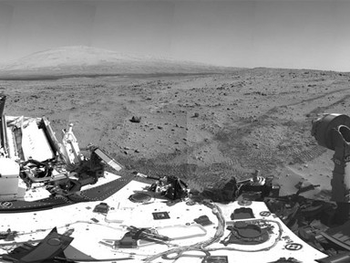 Một bức ảnh do thiết bị thăm dò tự hành Curiosity chụp trên sao Hỏa. Ảnh: NASA. Một bức ảnh do thiết bị thăm dò tự hành Curiosity chụp trên sao Hỏa. Ảnh: NASA