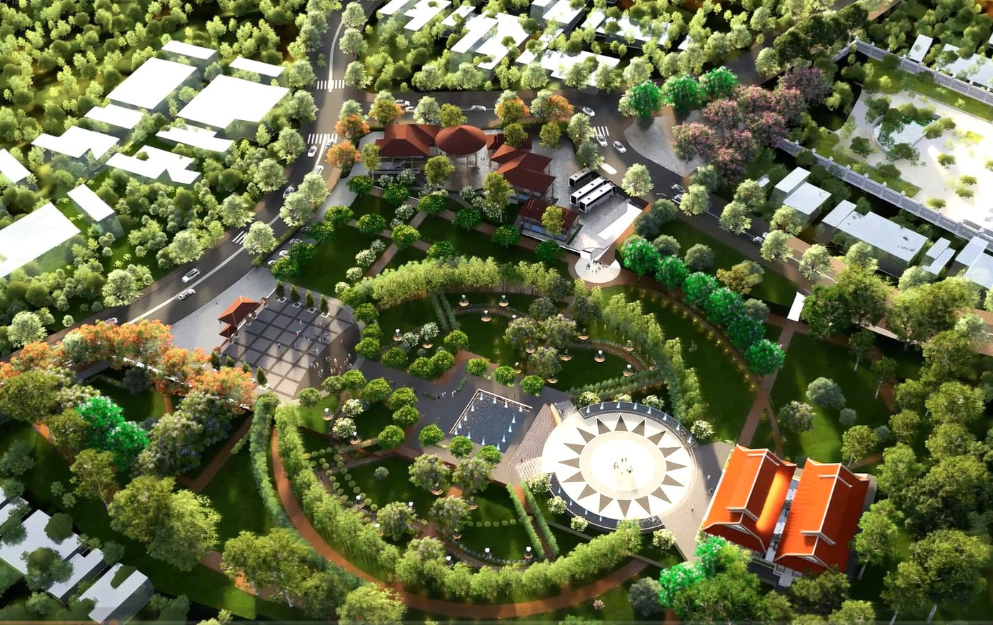 Phối cảnh một góc khu lưu niệm cụ Phó bảng Nguyễn Sinh Sắc Phối cảnh một góc khu lưu niệm cụ Phó bảng Nguyễn Sinh Sắc