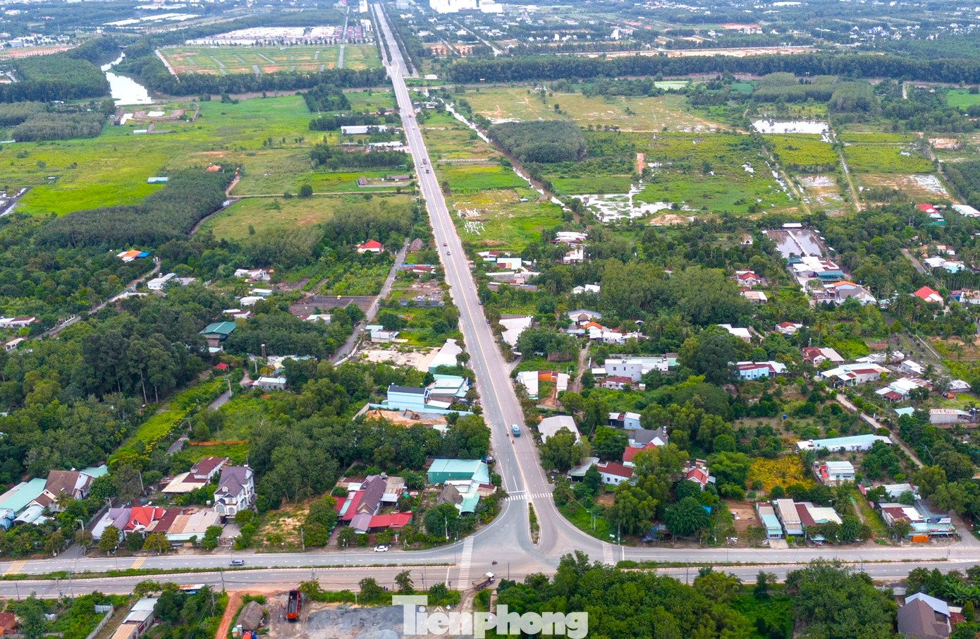 Vị trí dự án đường Vành đai 4 TPHCM điểm đầu đoạn đường hiện hữu NE2 giao với đường ĐT.748 - Bình Dương