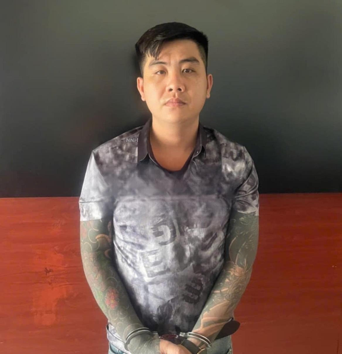 Trần Lâm Hoàng Thái tại cơ quan công an