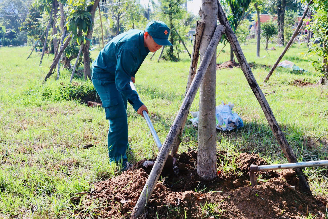 Vườn cây được trồng và chăm sóc bởi cán bộ, công chức, viên chức, người lao động, chức sắc, chức việc trên địa bàn thành phố Thủ Dầu Một