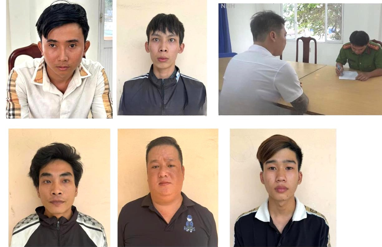 Nhóm đối tượng bị tạm giữ