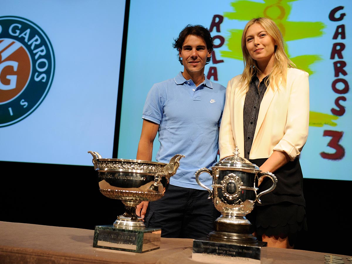 Rafael Nadal và Maria Sharapova chuẩn bị cho cuộc chiến bảo vệ danh hiệu vô địch