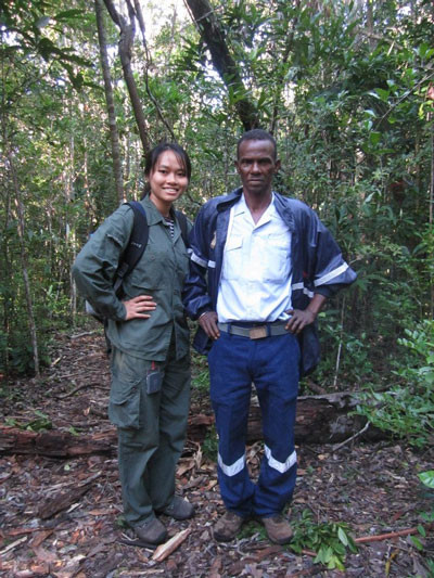 Trang trong chuyến nghiên cứu ở Madagascar