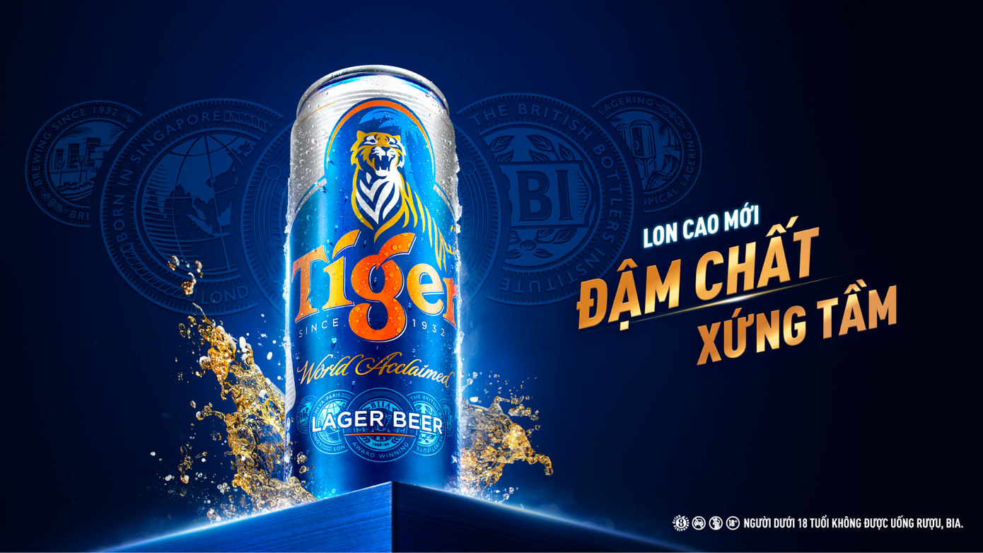 Tiger Beer phiên bản lon cao mới: Đậm chất, Xứng tầm