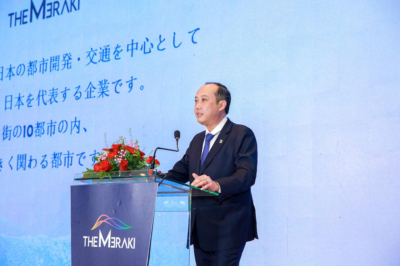 Ông Lê Thống Nhất - Chủ tịch HĐQT Tập đoàn Danh Khôi phát biểu tại Lễ ký kết hợp tác chiến lược