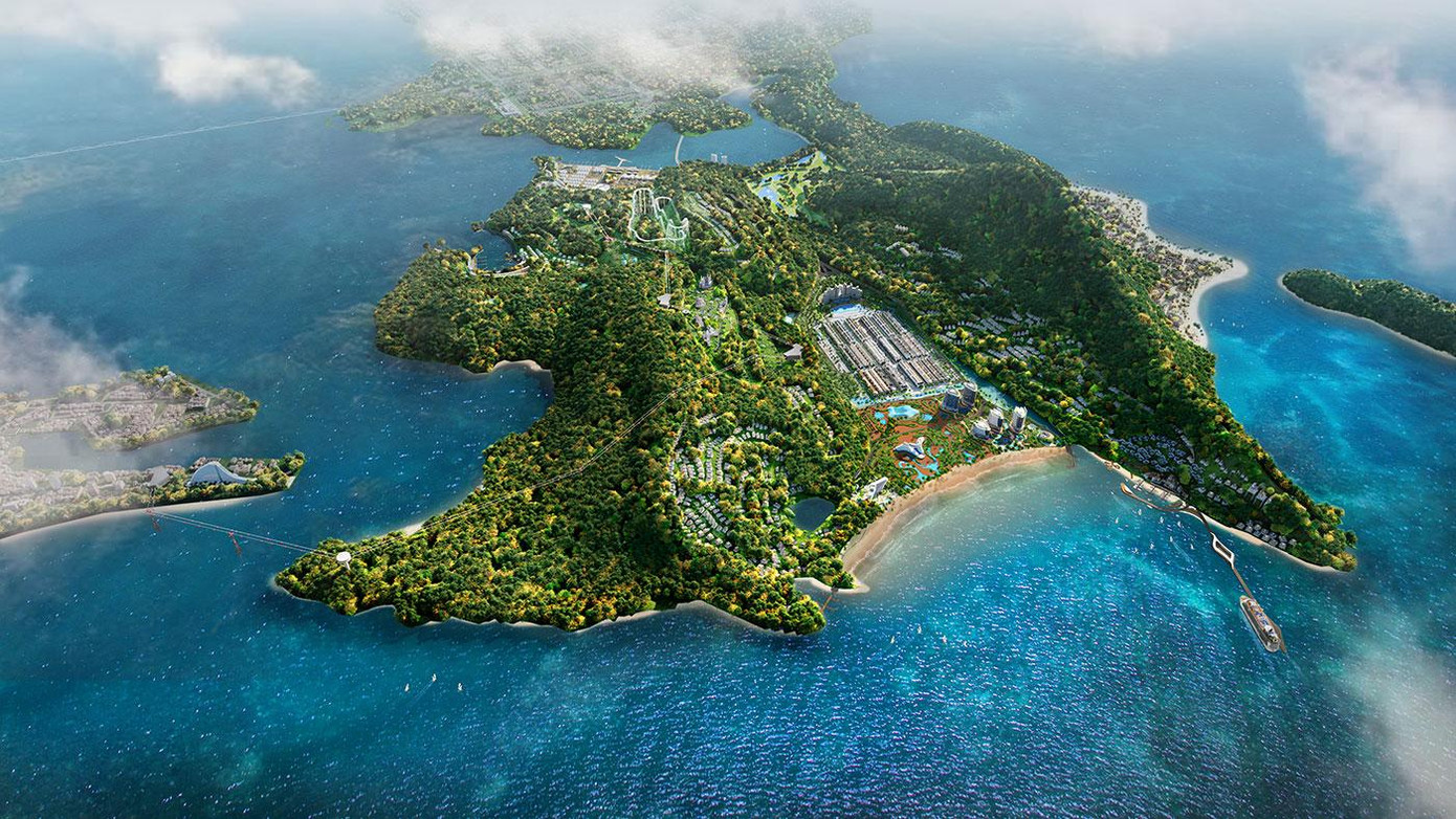 Toàn cảnh dự án MerryLand Quy Nhon tại Bán đảo Phương Mai, Thành phố Quy Nhơn, Tỉnh Bình Định