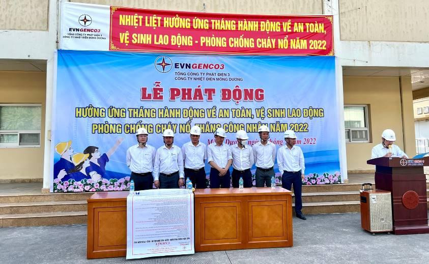 Lãnh đạo Công ty Nhiệt điện Mông Dương phát động Tháng Công nhân năm 2022 Lãnh đạo Công ty Nhiệt điện Mông Dương phát động Tháng Công nhân năm 2022