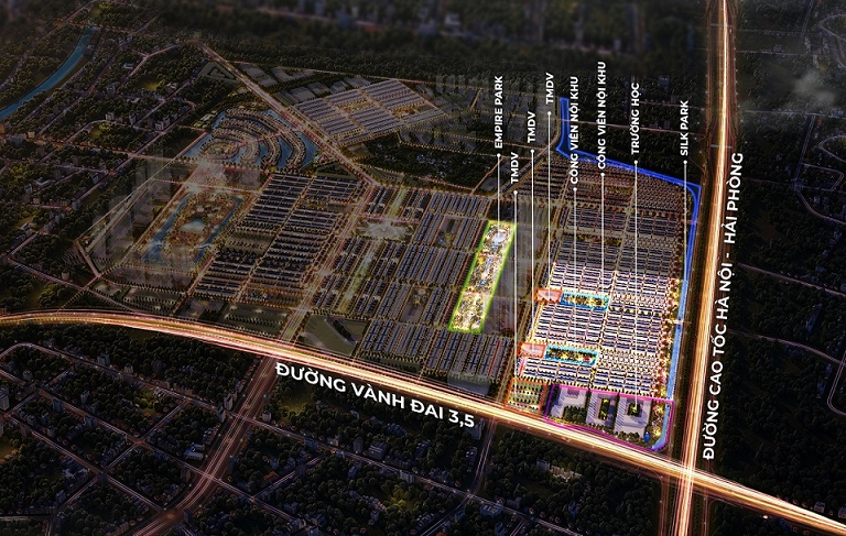 Sở hữu vị trí đắc địa tại “tọa độ vàng 5 sao”, phân khu Cọ Xanh có khả năng siêu kết nối với các khu vực trong và ngoài đại đô thị Vinhomes Ocean Park 2 – The Empire