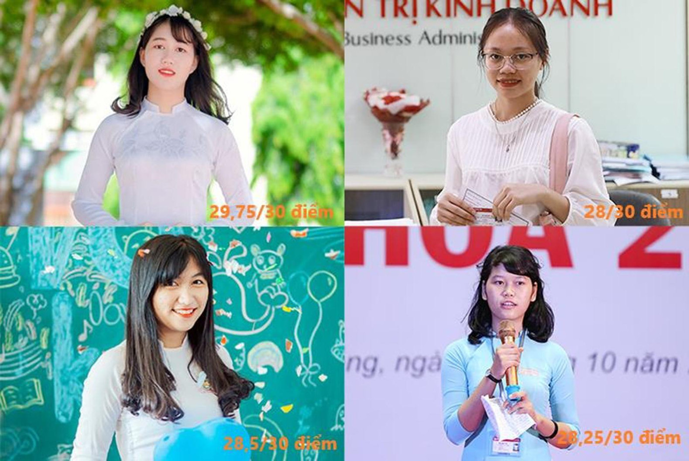 Thủ khoa của ĐH Duy Tân đạt điểm rất cao qua các năm