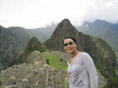 Lan Anh trên đỉnh Machu Pichu (Peru)