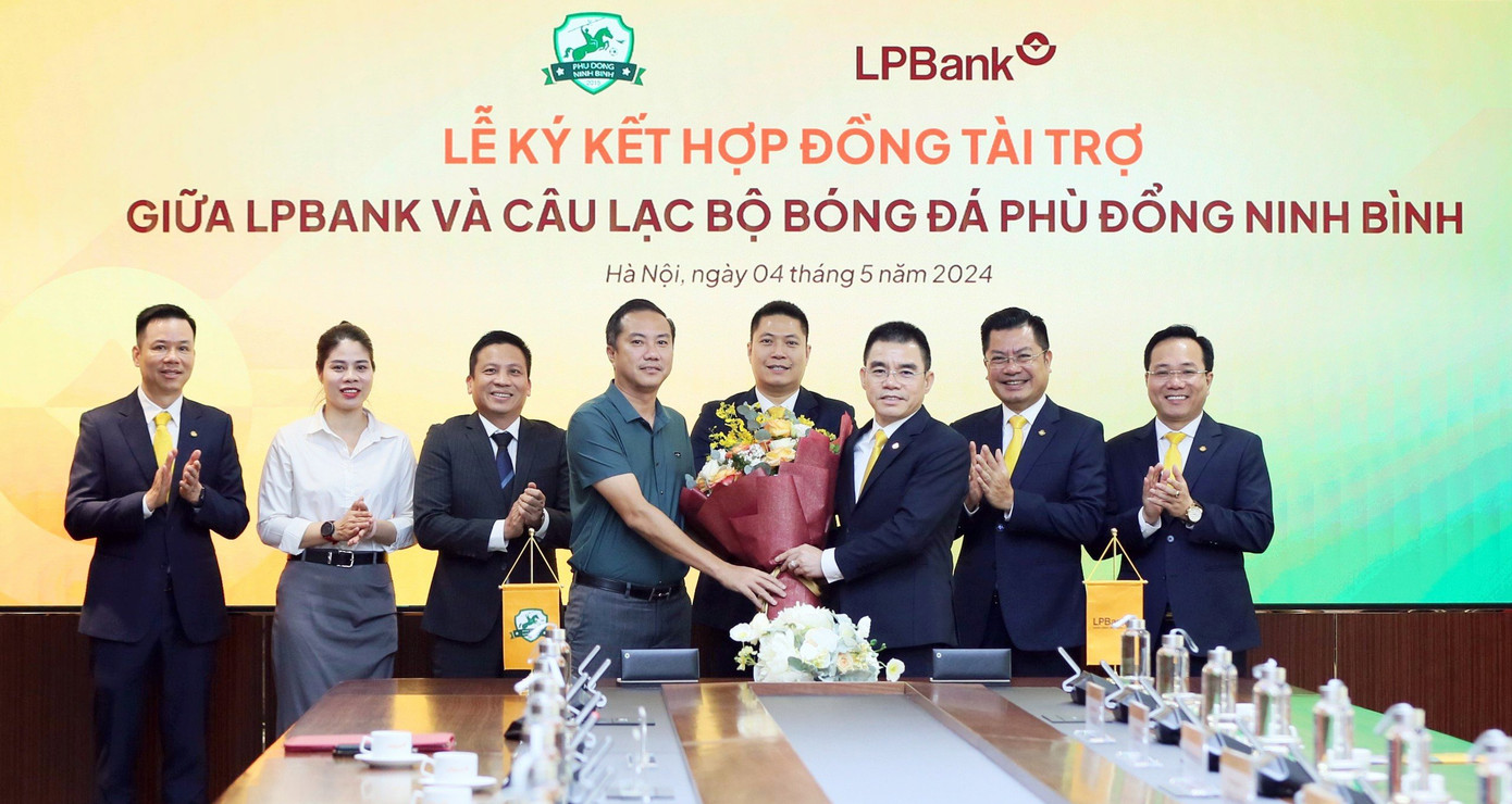 LPBank sẽ đồng hành cùng CLB Phù Đổng Ninh Bình với hợp đồng tài trợ 05 năm (2024 – 2029).
