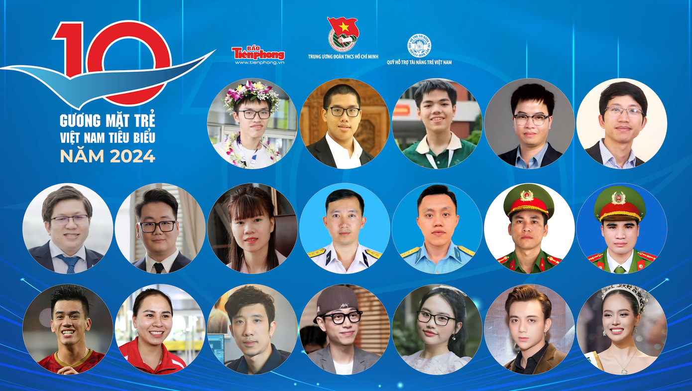 19 đề cử Giải thưởng Gương mặt trẻ Việt Nam tiêu biểu năm 2024.
