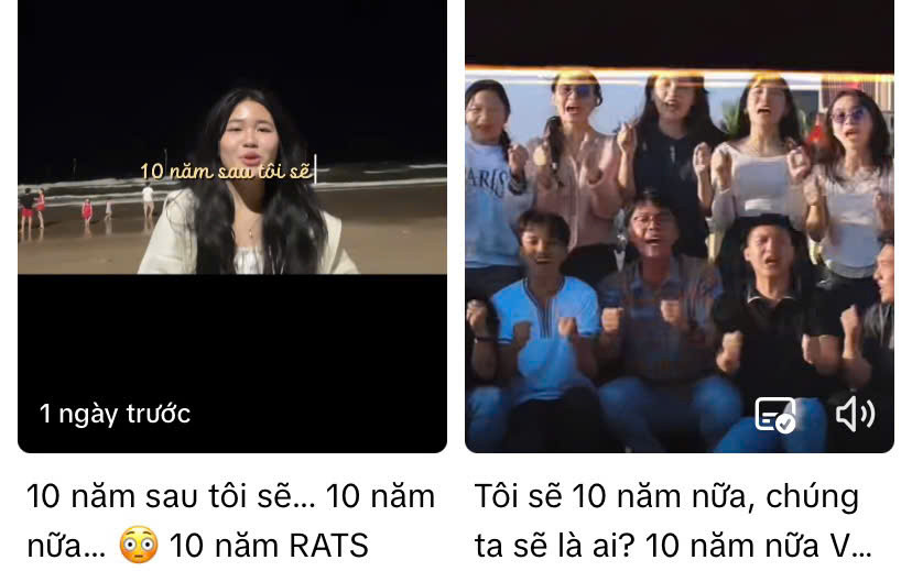 Trào lưu &quot;10 năm sau, tôi sẽ...&quot; nhanh chóng được lan tỏa rộng rãi.