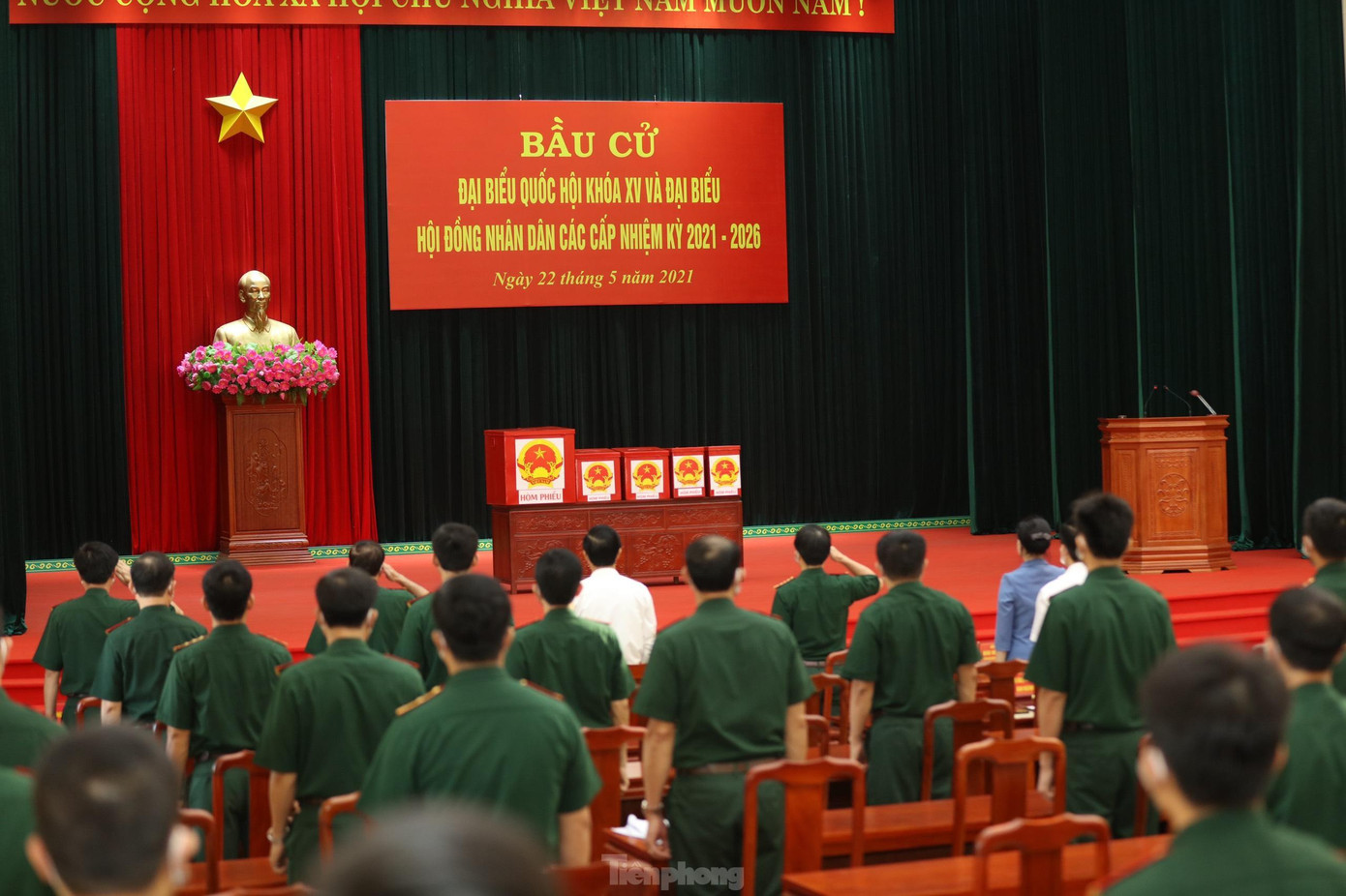 Lễ khai mạc được tổ chức tại Khu vực bầu cử số 7 - Bộ Chỉ huy quân sự tỉnh Bắc Ninh.