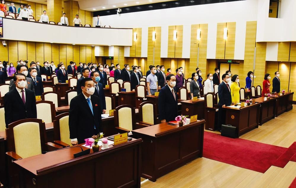 Các đại biểu dự kỳ họp. Ảnh: Hà Nội mới