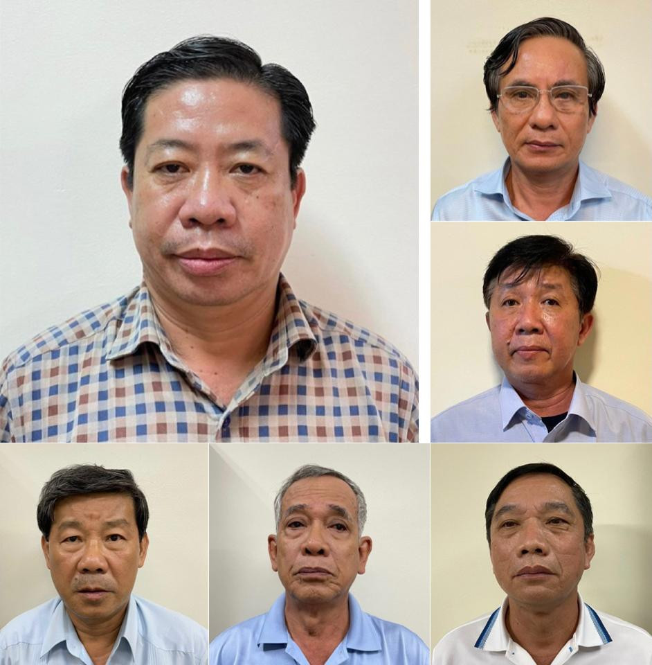 Các đối tượng trong vụ án. Ảnh: Bộ Công an