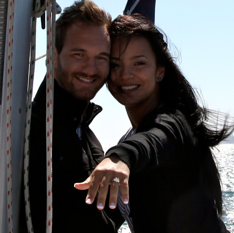 Nick Vujicic và vợ - Ảnh: Gospelherald.