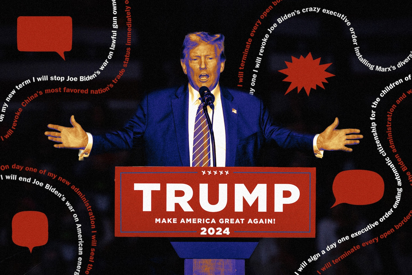 Ông Donald Trump đã đưa ra 41 cam kết cụ thể để thực hiện trong ngày đầu tiên trở lại Nhà Trắng. Ảnh: The Washington Post. Ông Donald Trump đã đưa ra 41 cam kết cụ thể để thực hiện trong ngày đầu tiên trở lại Nhà Trắng. Ảnh: The Washington Post.