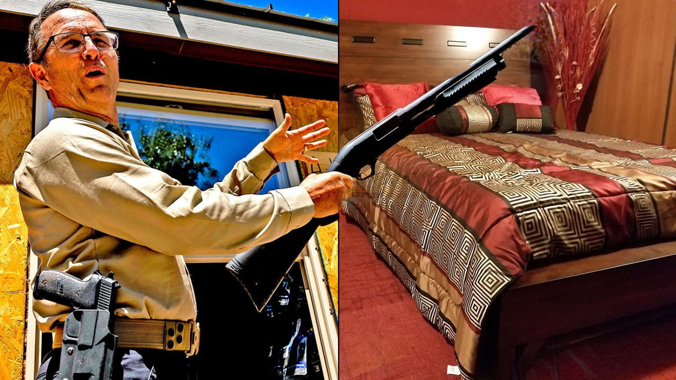 Ông Drew Miller, giám đốc điều hành của chuỗi cơ sở sinh tồn Fortitude Ranch, nói rằng, những người sống ở "khu vực có nguy cơ xảy ra bạo lực sau bầu cử" nên gia nhập cộng đồng sinh tồn của ông. Ảnh: The New Yorker. Ông Drew Miller, giám đốc điều hành của chuỗi cơ sở sinh tồn Fortitude Ranch, nói rằng, những người sống ở "khu vực có nguy cơ xảy ra bạo lực sau bầu cử" nên gia nhập cộng đồng sinh tồn của ông. Ảnh: The New Yorker.