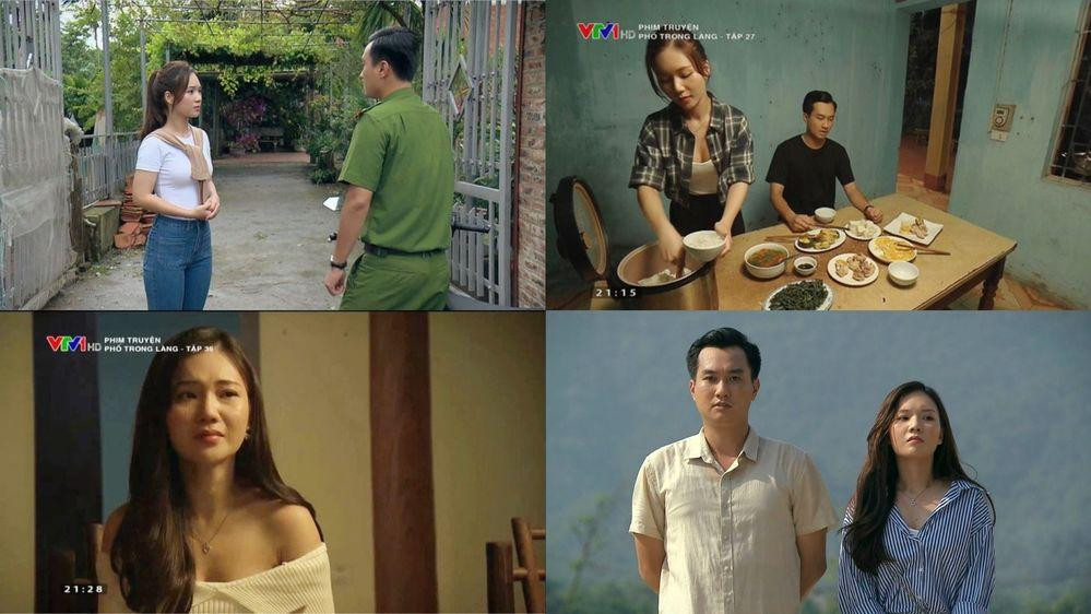 Trang phục gây tranh cãi của Ngọc Anh trong phim "Phố trong làng".