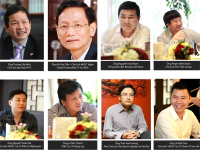 Các diễn giả tham gia chương trình Leader Talk 2013 