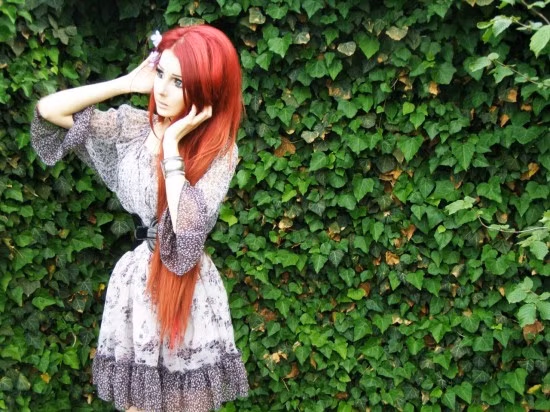 Anastasiya Shpagina có màu tóc rực rỡ như trong phim hoạt hình