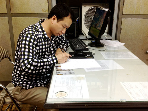 Lái xe làm việc với CQĐT