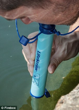 Lifestraw được thiết kế để lọc trực tiếp nước bẩn đưa vào miệng