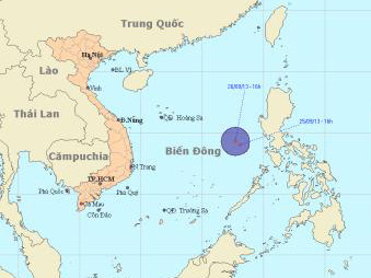 Chiều nay vùng áp thấp trên biển Đông đã mạnh lên thành áp thấp nhiệt đới. Chiều nay vùng áp thấp trên biển Đông đã mạnh lên thành áp thấp nhiệt đới