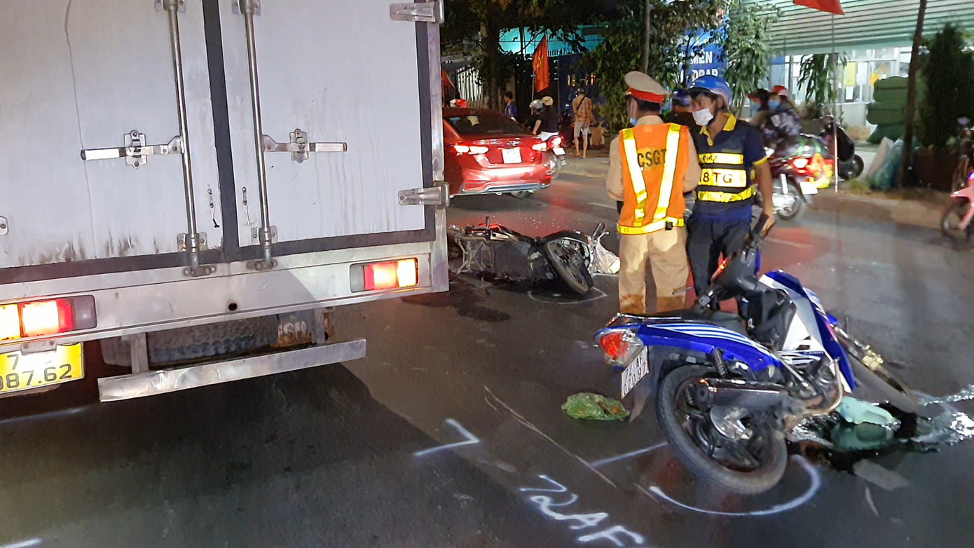 Hiện trường vụ tai nạn. Ảnh: Thảo Vy. Hiện trường vụ tai nạn. Ảnh: Thảo Vy.