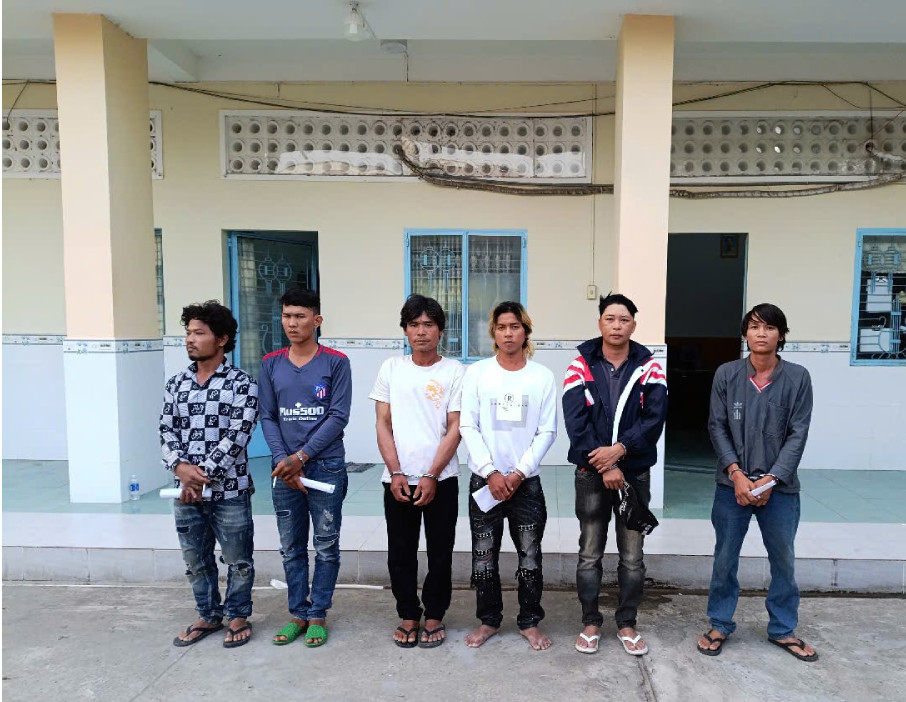 Các đối tượng đang bị tạm giam để điều tra. Ảnh: CA. Các đối tượng đang bị tạm giam để điều tra. Ảnh: CA.