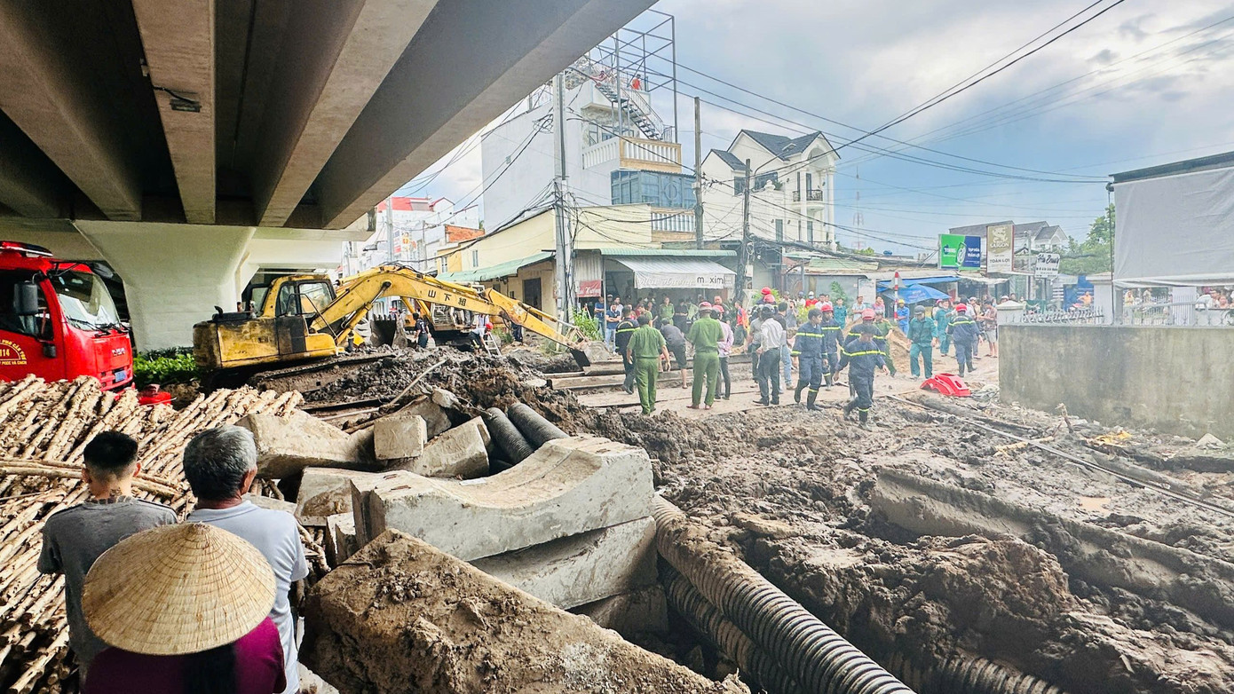 Hiện trường nơi xảy ra vụ việc.