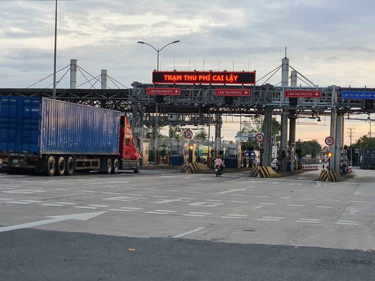 Sáng 20/9, trạm BOT Cai Lậy chưa thu phí thử nghiệm như đã đề xuất.