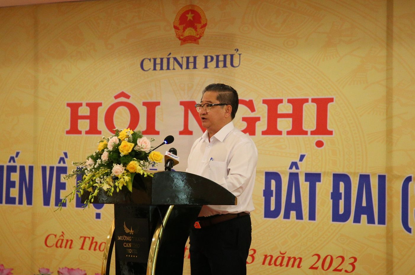 Ông Trần Việt Trường - Chủ tịch UBND TP. Cần Thơ phát biểu.